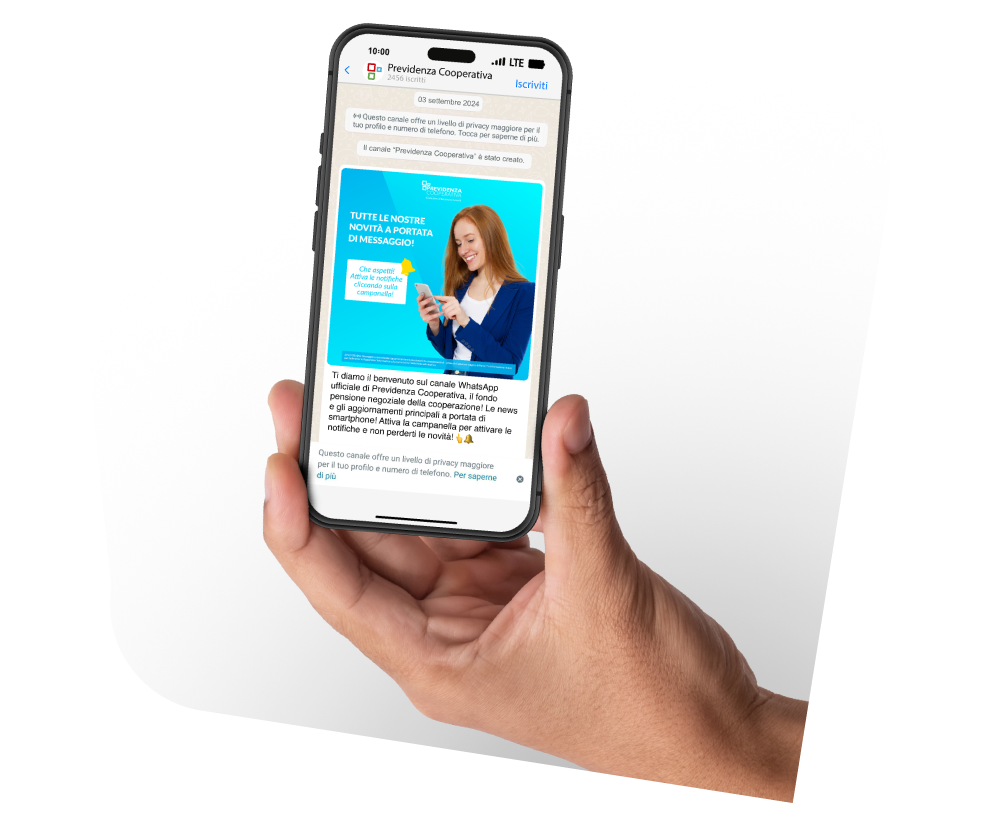 Previdenza Cooperativa è sbarcata su WhatsApp!